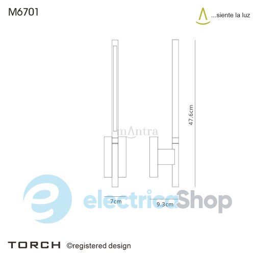 Бра Mantra Torch 6701