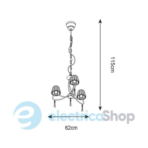 Люстра Zuma Line P15090-3 PARIA
