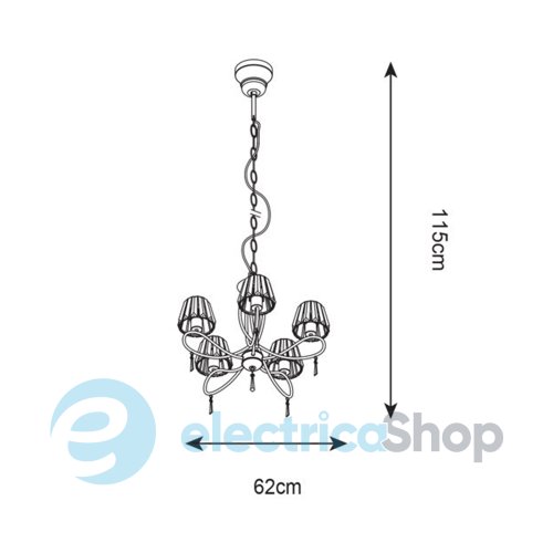 Люстра Zuma Line PARIA P15090-5
