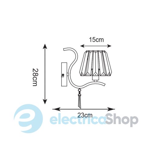 Бра Zuma Line P15090A-1W PARIA