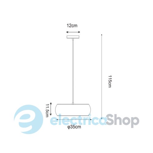 Подвесной светильник Zuma Line OVAL P14071-D35