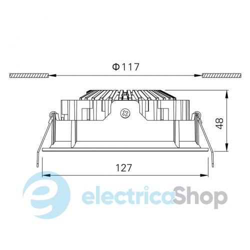 Точковий світильник LTX EYE IN LED 3000K 12W (01.2400.12.830.WH)