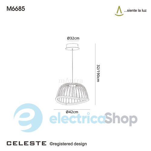 Подвесной светильник Mantra Celeste 6685 LED