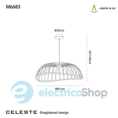 Подвесной светильник Mantra Celeste 6683 LED