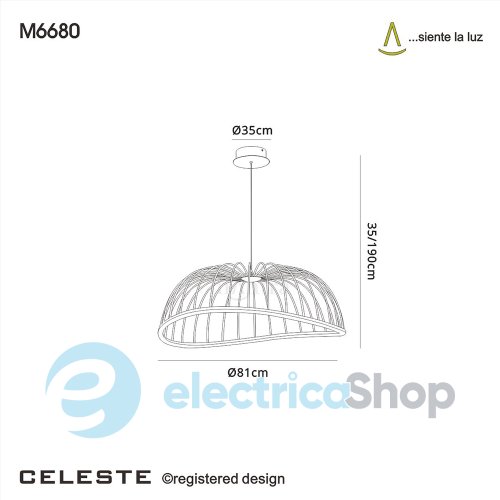 Подвесной светильник Mantra Celeste 6680 LED