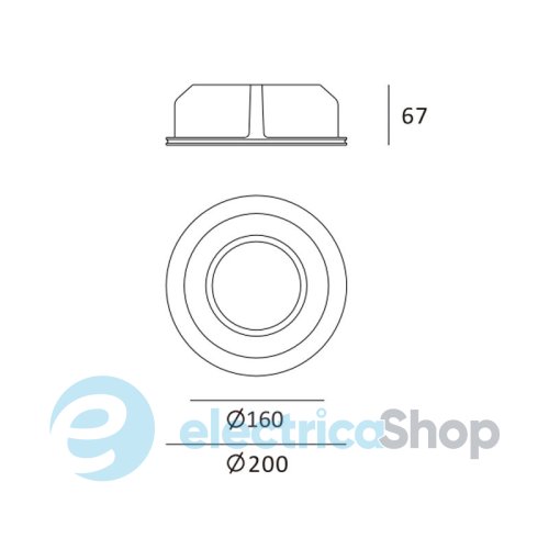 Врізний точковий світильник ImperiumLight Elliott 408120.01.01