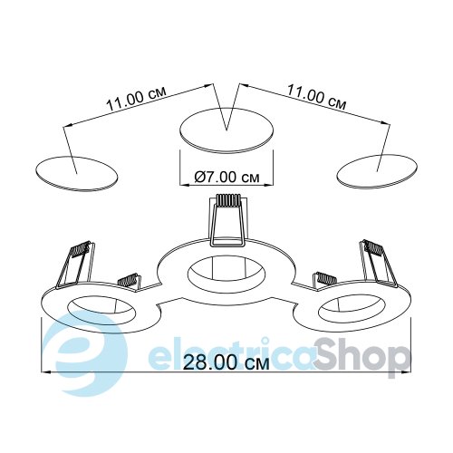 Врізний точковий світильник ImperiumLight Nerdy 386328.01.01