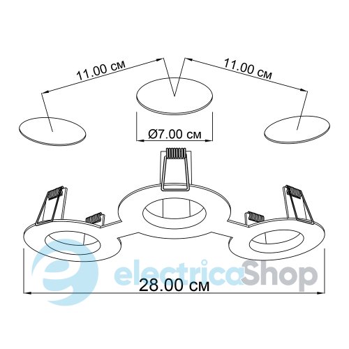 Врізний точковий світильник ImperiumLight Nerdy 386328.05.05