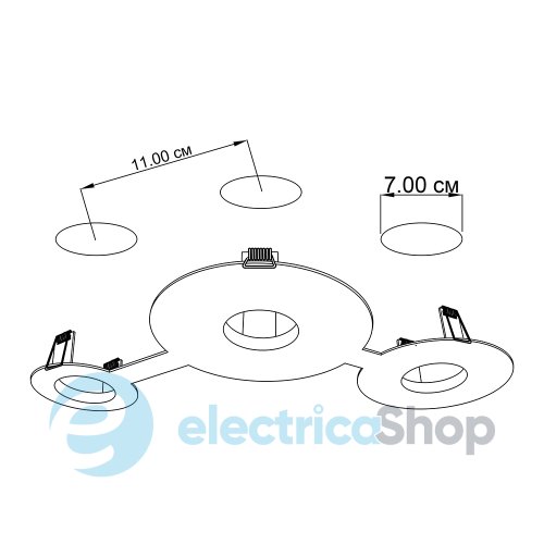 Врізний точковий світильник ImperiumLight Nerdy 386339.01.01