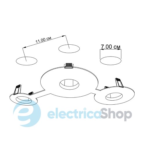 Врізний точковий світильник ImperiumLight Nerdy 386339.05.05