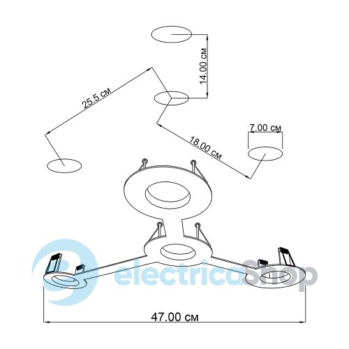 Врізний точковий світильник ImperiumLight Nerdy 386447.05.05
