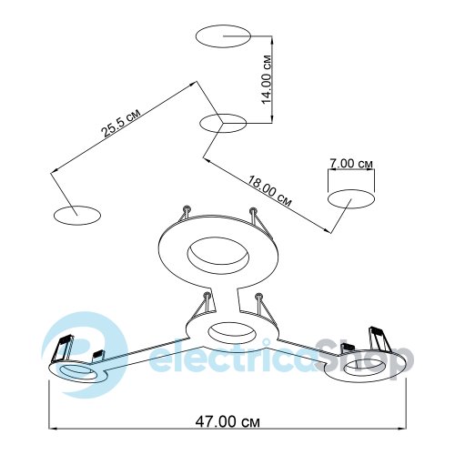 Врізний точковий світильник ImperiumLight Nerdy 386447.01.01