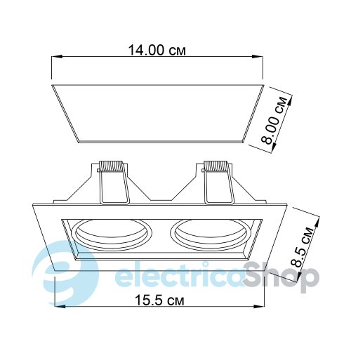 Вбудований точковий світильник ImperiumLight Point 260216.01.01