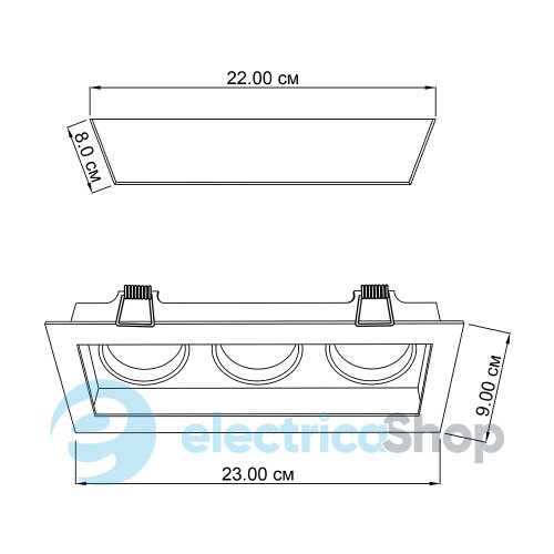 Вбудований точковий світильник ImperiumLight Point 260323.01.01