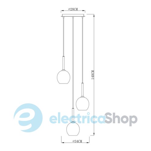 Підвісний світильник Zuma Line MONIC MD1629-3B Copper