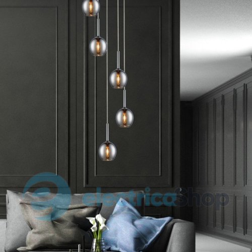 Подвесной светильник Zuma Line MONIC MD1629-5B Chrome