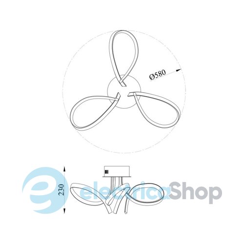 Люстра Zuma Line MX48006-3K DARIO