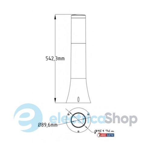 Садовый столбик Horoz ORCHID-2 Е27 400-000-122 черный 