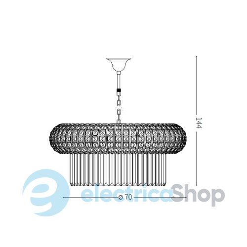 Люстра Ideal Lux 237800 NABUCCO SP18