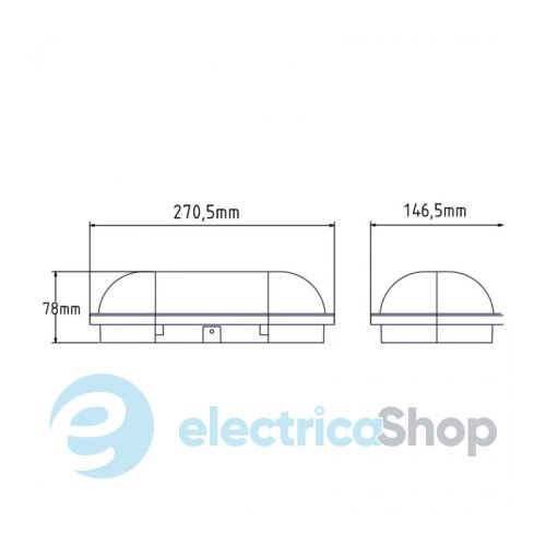 Вуличний світильник Horoz AYDOS-20 20W 400-012-126 6400К LED чорний