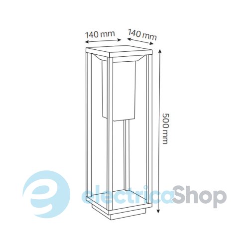 Вуличний світильник Horoz SOLARIS-2 078-014-0002 sensor на сонячній батареї