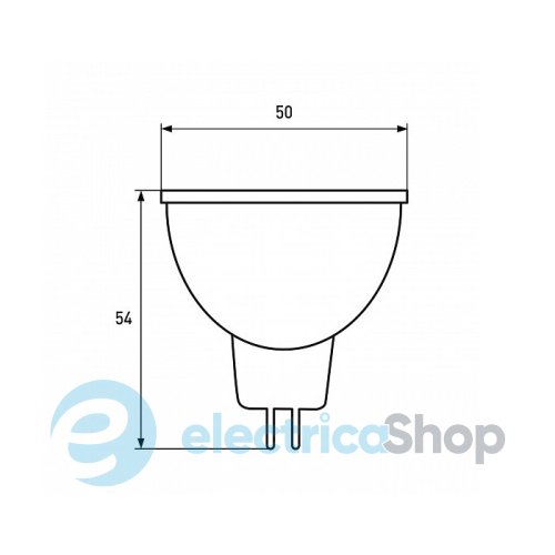 Точкова світлодіодна лампа Eurolamp ЕКО серія "P" MR16 7W GU5.3 4000K LED-SMD-07534(P)