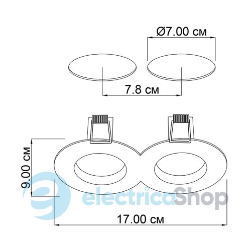Вбудований точковий світильник ImperiumLight Simple 384217.05.05