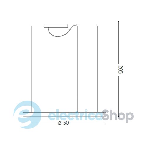 Підвісний світильник Ideal Lux ORACLE SLIM D50 229492