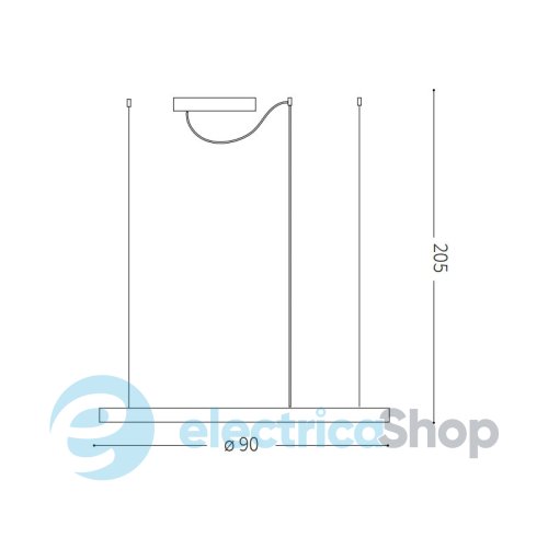 Підвісний світильник Ideal Lux ORACLE SLIM D90 229508