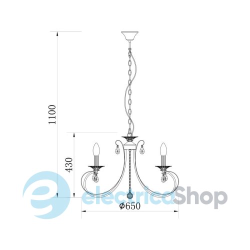 Люстра Zuma Line RLD94217-6A NOVIA