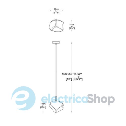 Люстра Zuma ROCK P0488-01F-U8AC