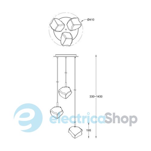 Люстра Zuma ROCK (P0488-03D-B5HF)