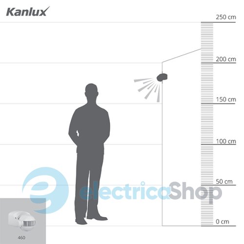 Датчик движения Kanlux ALER JQ-30-W 460