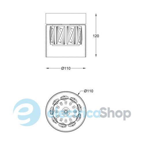 Светильник Zuma GEM C0389-01A-P7AC