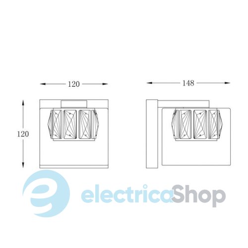 Бра Zuma GEM W0389-01A-F7AC