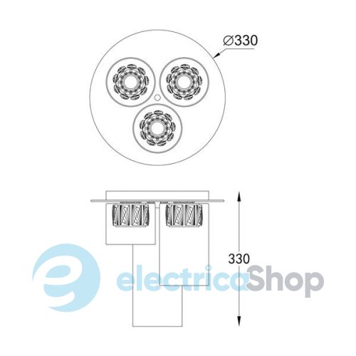 Люстра Zuma GEM C0389-03F-F7AC