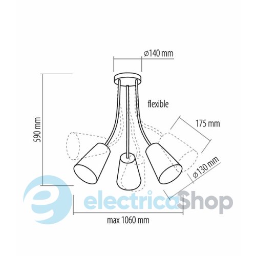 Люстра TK-Lighting 1711 WIRE KIDS