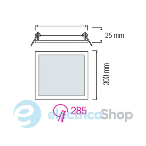 Світлодіодна панель Horoz SLIM/Sq-24 056-005-0024 LED