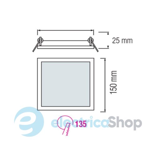 Светодиодная панель Horoz SLIM/Sq-9 056-005-0009 LED
