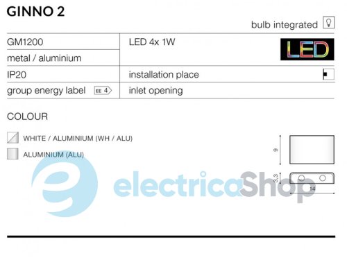 Настенный светильник Azzardo Ginno 2 AZ0762