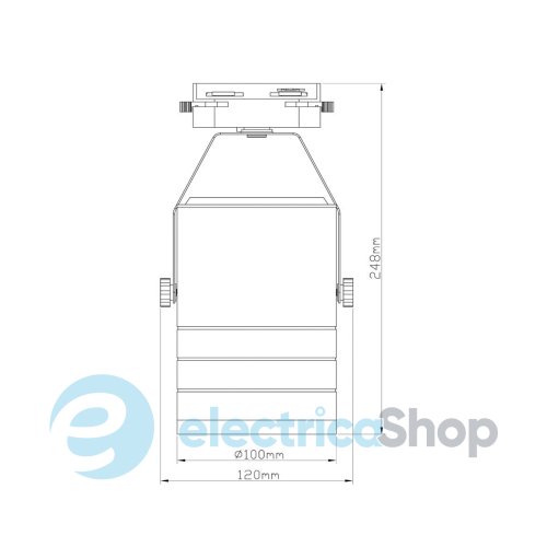 Трековий світильник Ultralight TRL830 30W білий
