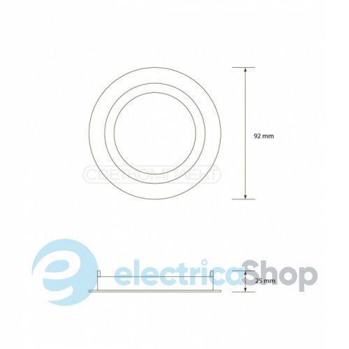 Точковий врізний світильник Светкомплект HDL-AT 01 MWH Slim (1 Box 3 Psc) Білий