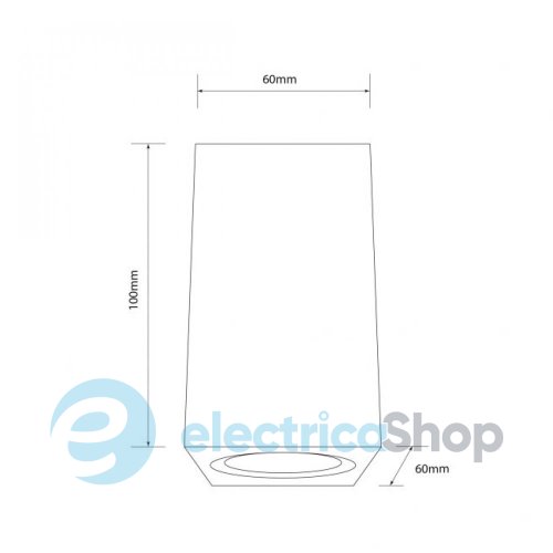 Накладной точечный светильник Светкомплект ASN 60S MR16 BK Black