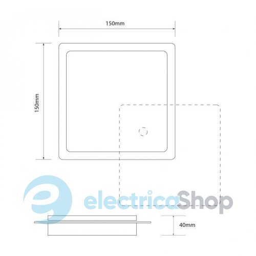 Світлодіодний світильник Светкомплект LED WL TS1 WH White