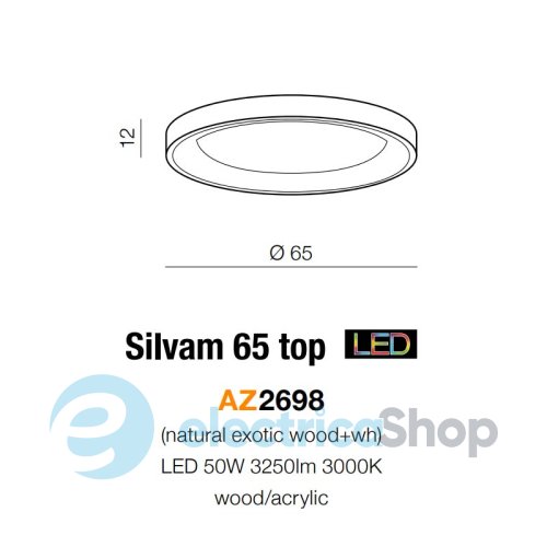 Світильник Azzardo Silvam 65 Top AZ2698 LED