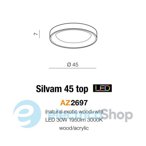 Світильник Azzardo Silvam 45 Top AZ2697 LED