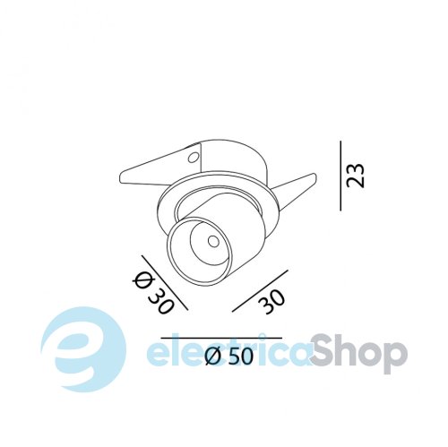 Світильник вбудований LTX TUB S OUT LED 4W 3000K (01.0303.4.930.WH)