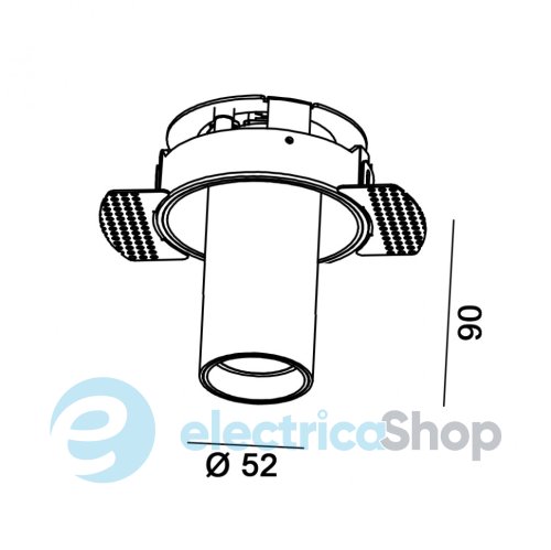 Світильник вбудований LTX TUB M OUT TRIMLESS LED 12W 3000K (01.0594.9.930.WH)