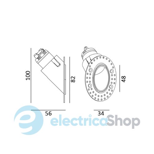 Світильник вбудований LTX IN WALL O LED 3,3W 3000K (01.3805.EL.930.WH)