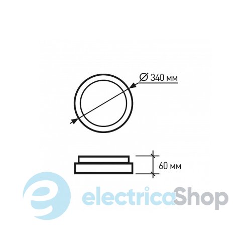 Светодиодный светильник Eurolamp Virgo накладной 22W 4000K (LED-NLR-22W-N25) круглый